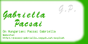 gabriella pacsai business card